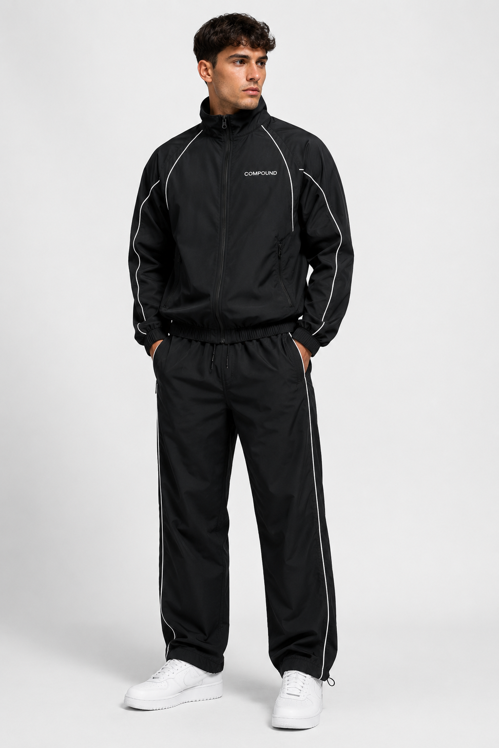 Y2K Retro Tracksuit on model