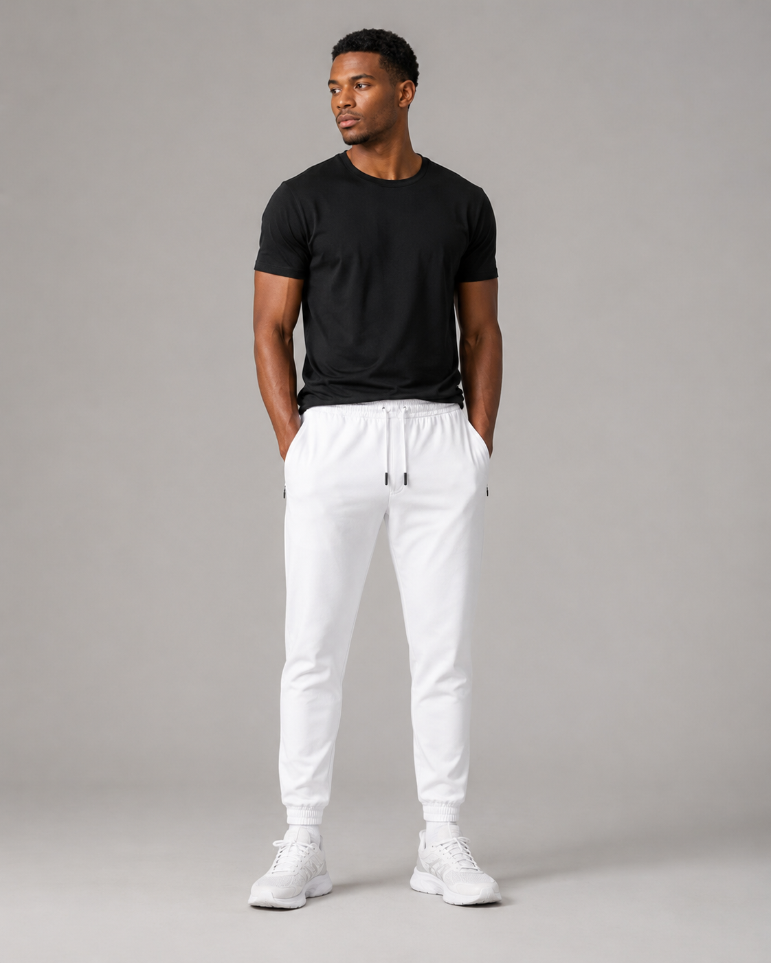 Malik is 6'1”, wears size M