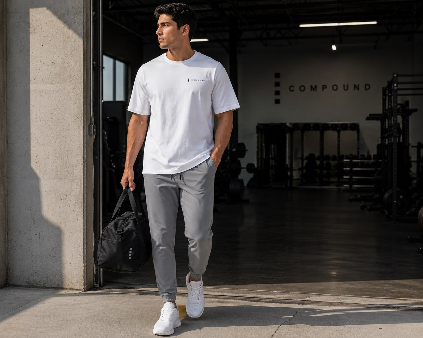 Diego is 5'10”, wears size M