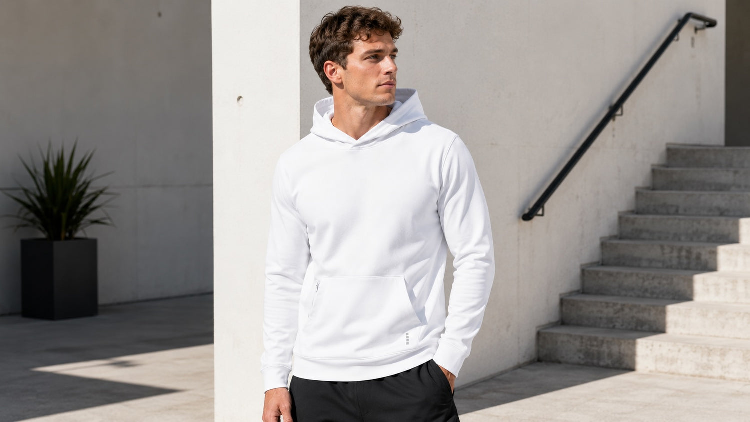 Jake is 6’1”, wears size L